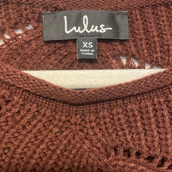 Lulus Moonglow Burgundy Loose Knit Sweater - Picture 7 of 12